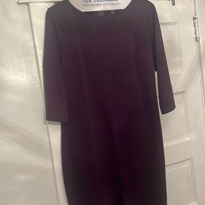 Purple knee length dress